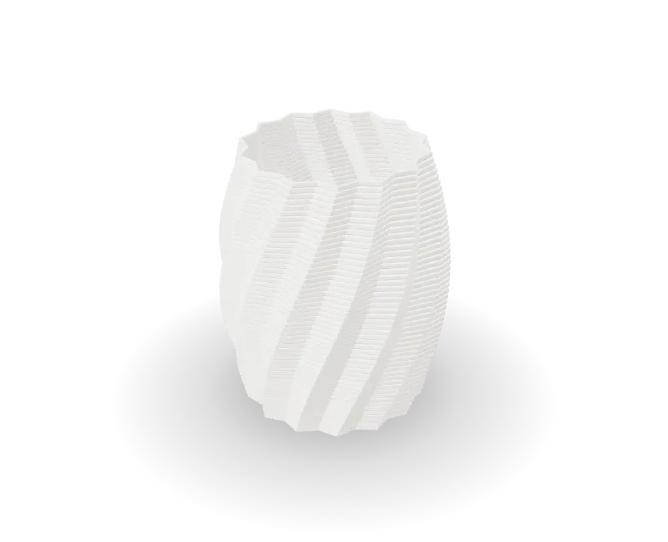 Ridge Lamp Shade in Bone white